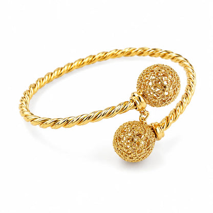 Golden Twisted Rope Bracelet