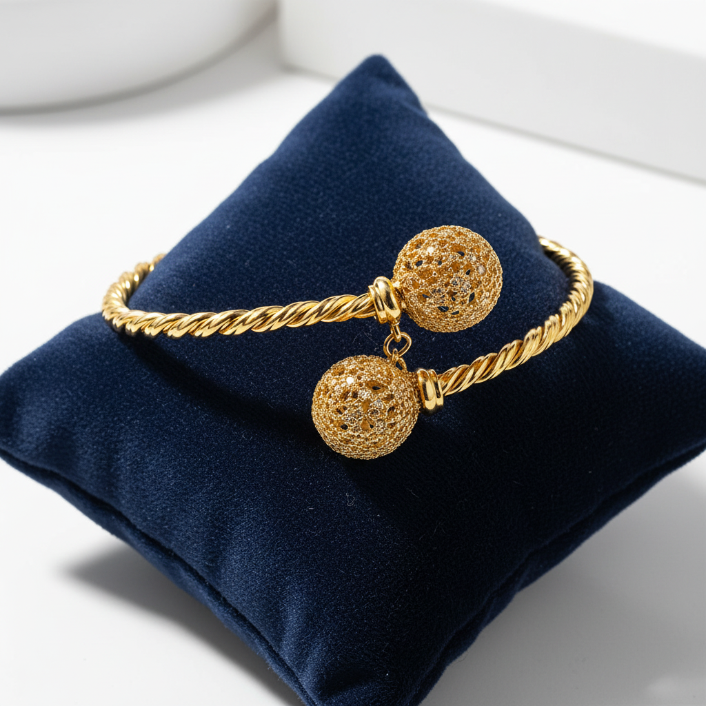 Golden Twisted Rope Bracelet