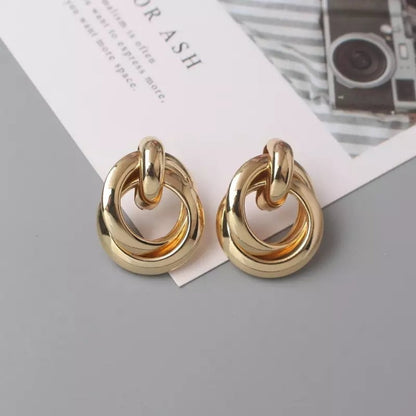 Bohemian Geometric Metal Earrings