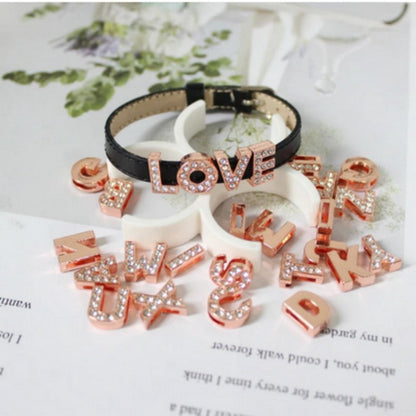 Rose Gold Letter Charm
