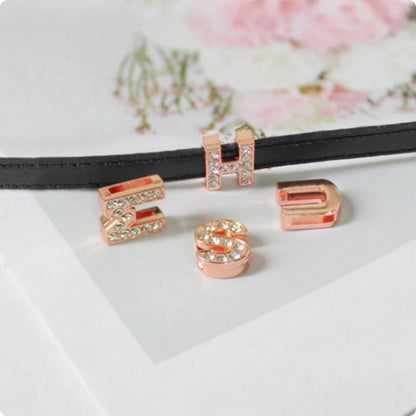 Rose Gold Letter Charm