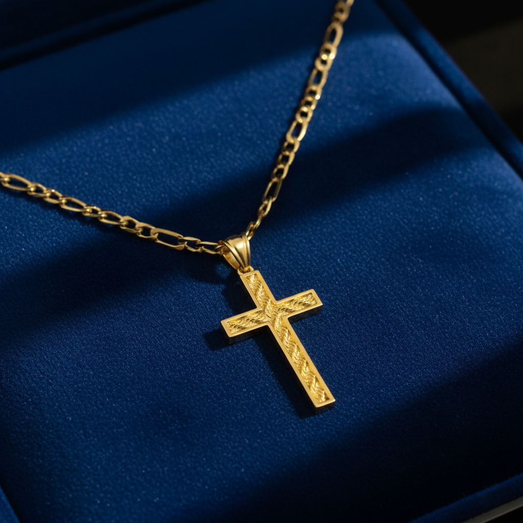 Classic Cross Necklace – 20 inch