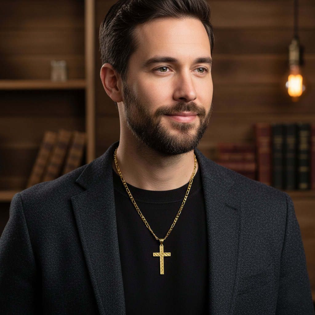 Classic Cross Necklace – 20 inch