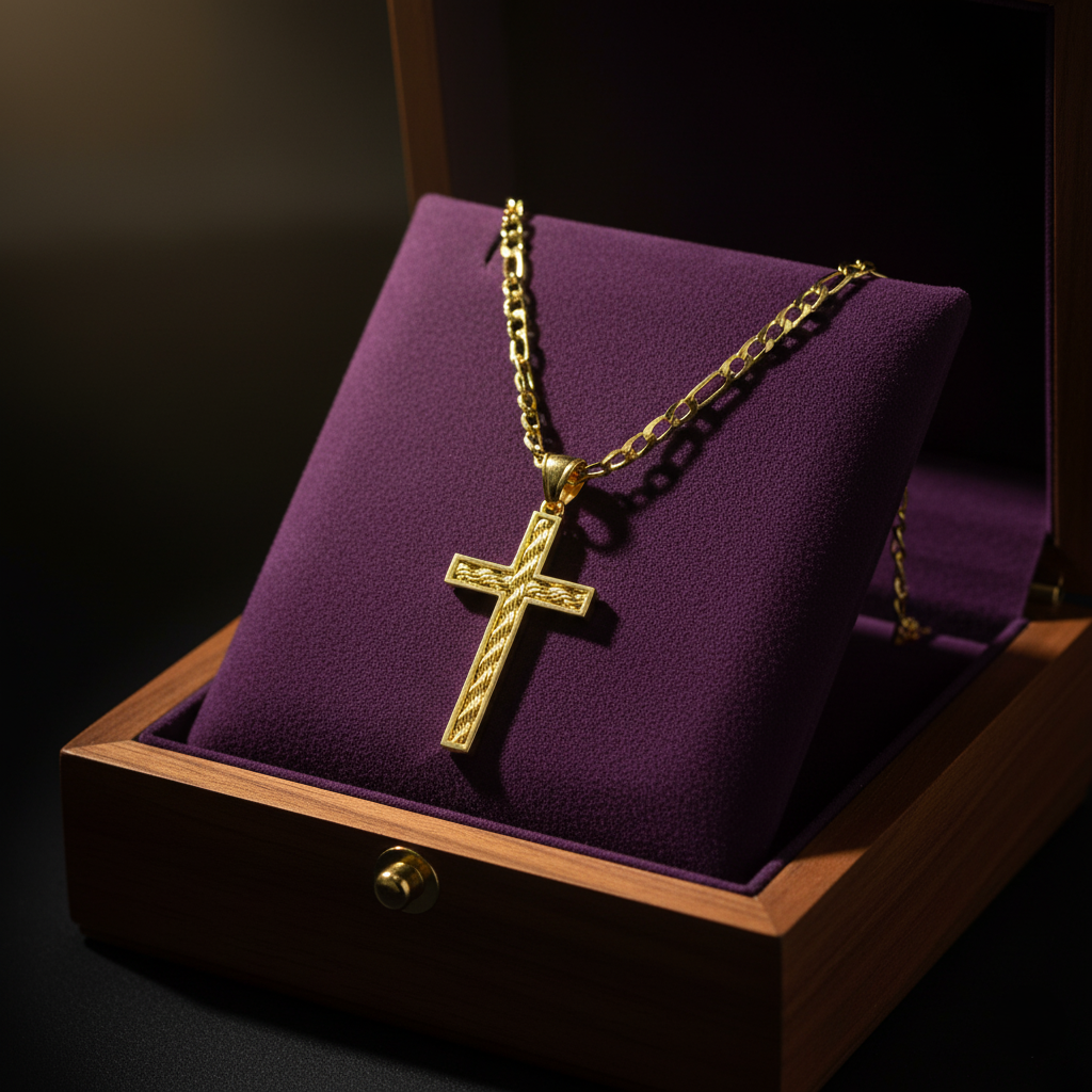 Classic Cross Necklace – 20 inch