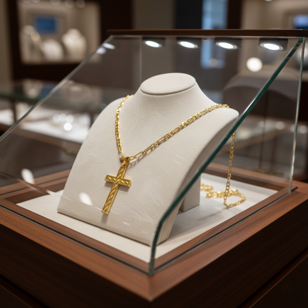 Classic Cross Necklace – 20 inch