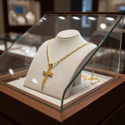 Classic Cross Necklace – 20 inch