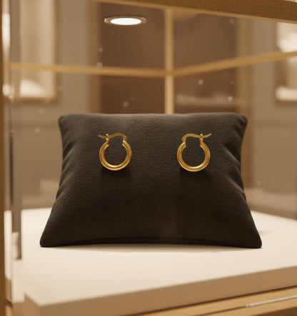 Classic Gold Hoop Earrings - Small