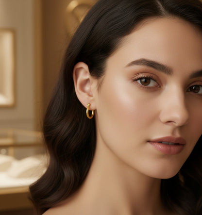 Classic Gold Hoop Earrings - Small