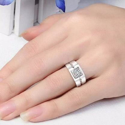 Classy Diamond Couple Rings