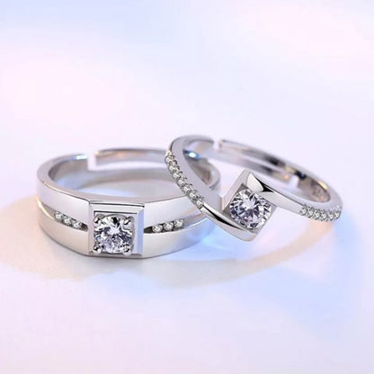 Classy Diamond Couple Rings
