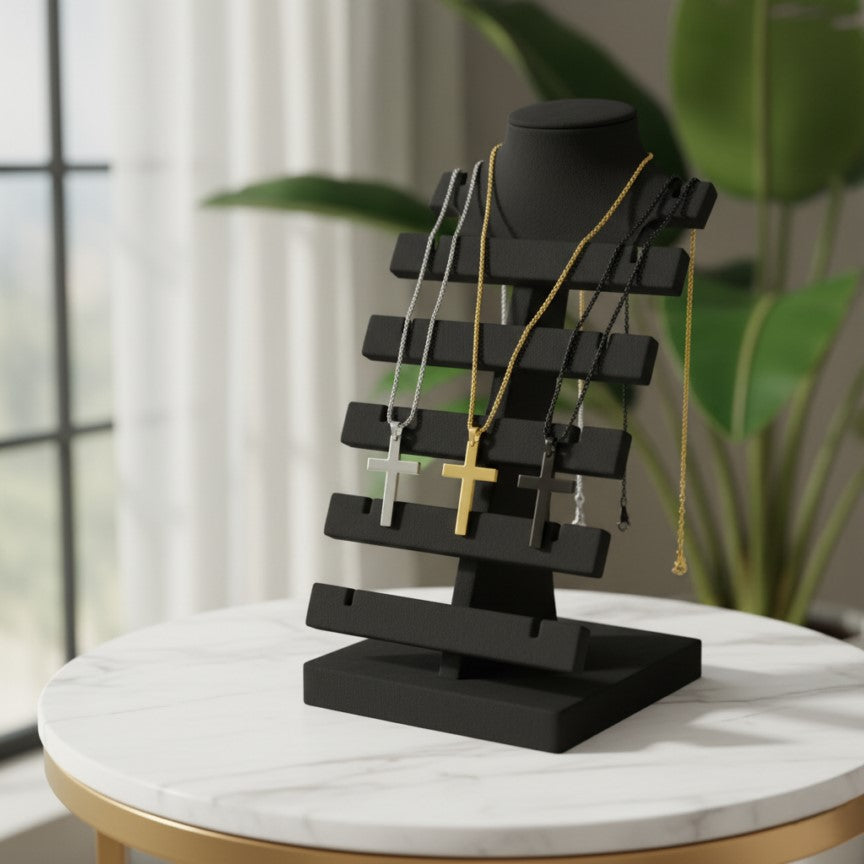 Cross High Quality Necklace - 3 Colors