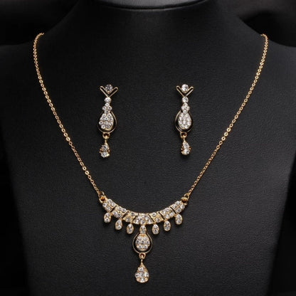 Crystal Water Drop Jewelry Set