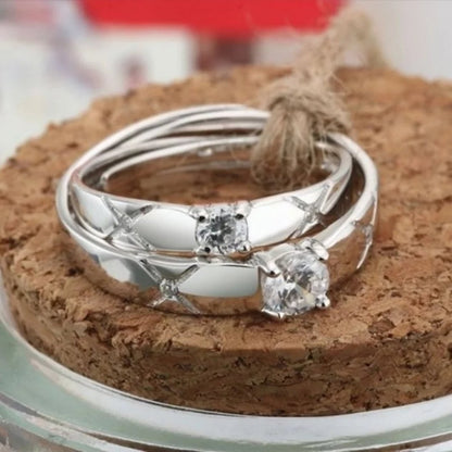 Crystal X Couple Rings
