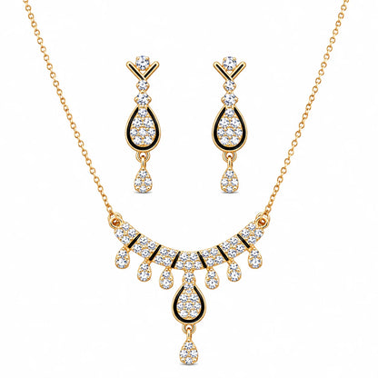 Crystal Water Drop Jewelry Set