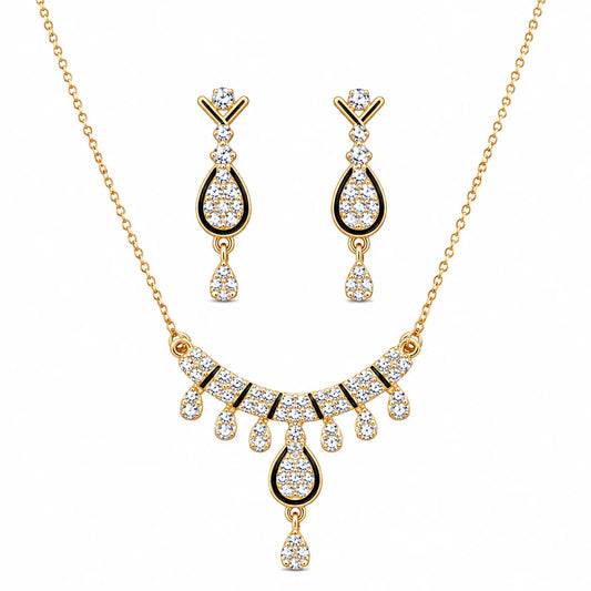 Crystal Water Drop Jewelry Set