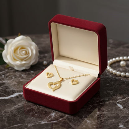 Curvy Heart Jewelry Set
