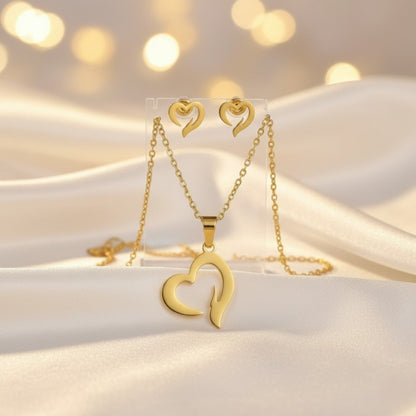 Curvy Heart Jewelry Set