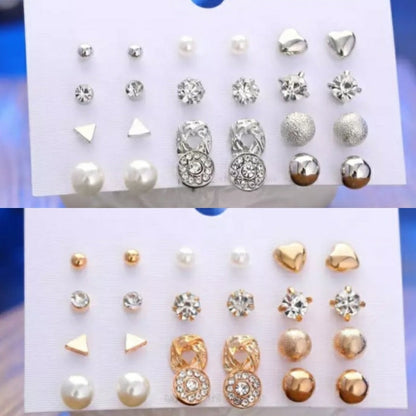 Cute Little Trendy Water Drop Earrings – 12 Pairs