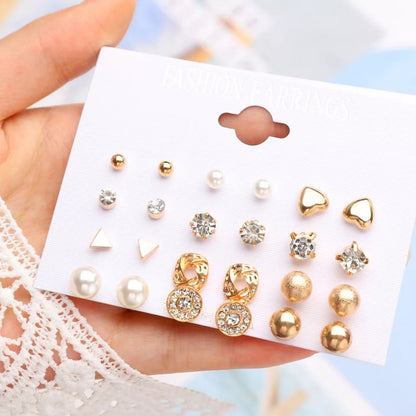 Cute Little Trendy Water Drop Earrings – 12 Pairs
