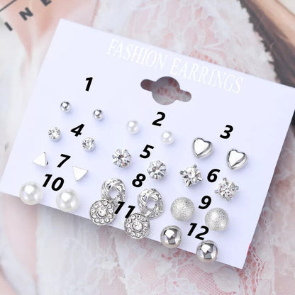 Cute Little Trendy Water Drop Earrings – 12 Pairs