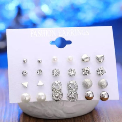 Cute Little Trendy Water Drop Earrings – 12 Pairs