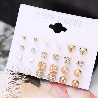 Cute Little Trendy Water Drop Earrings – 12 Pairs