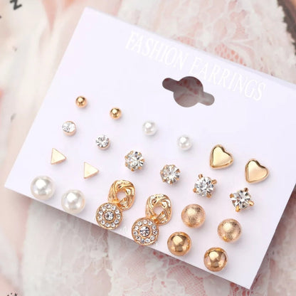 Cute Little Trendy Water Drop Earrings – 12 Pairs