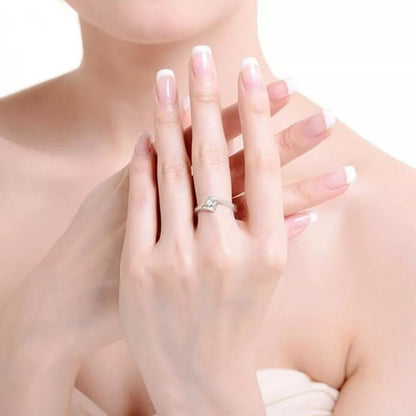 Diamond Square Adjustable Couple Rings