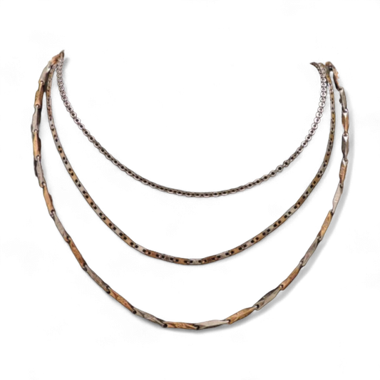 Double And Silver Necklace