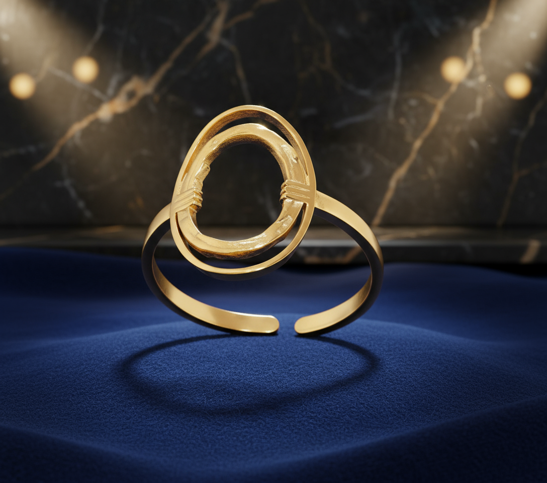 Double Hole Stainless Steel Ring