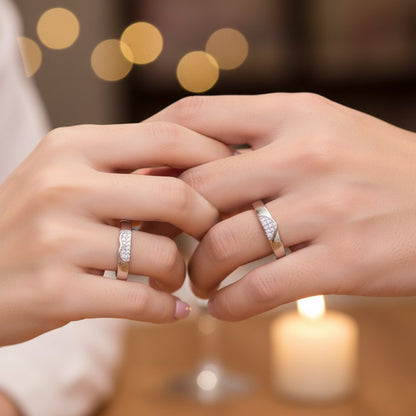 Double Love Couple Rings