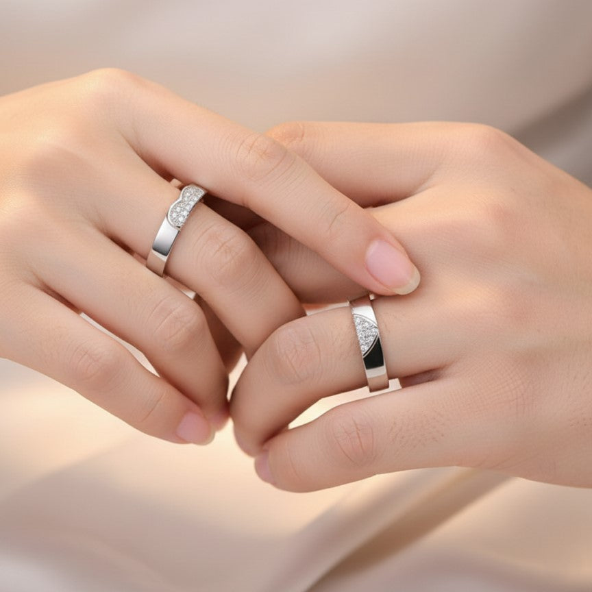 Double Love Couple Rings