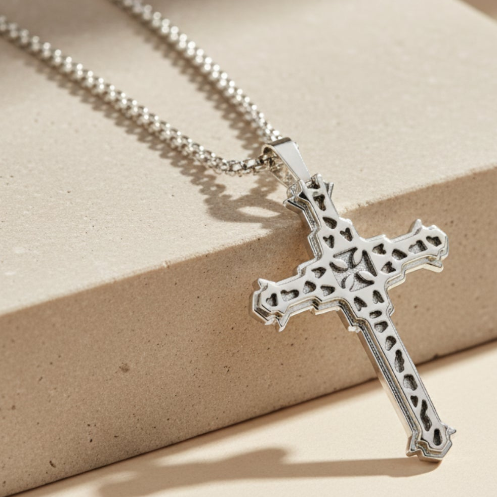Elegant Silver Cross Pendant