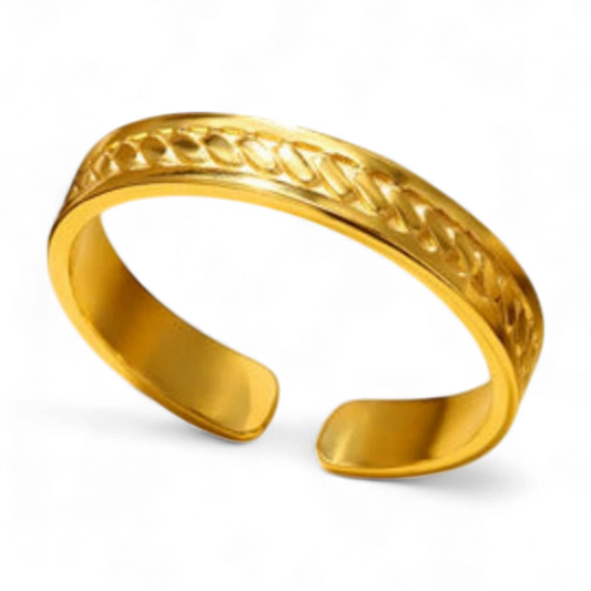 Engraved Golden Ring
