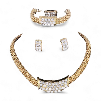 Hot Crystal Vintage Bridal Set