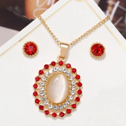 Exquisite Luxury Rhinestone Jewelry Set