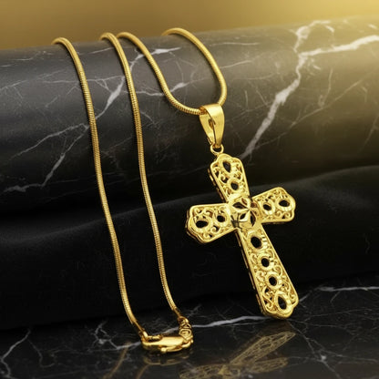 Exquisite Star Cross Pendant Necklace