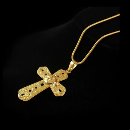 Exquisite Star Cross Pendant Necklace