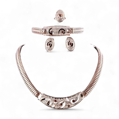 Vintage Crystal African Bridal Set