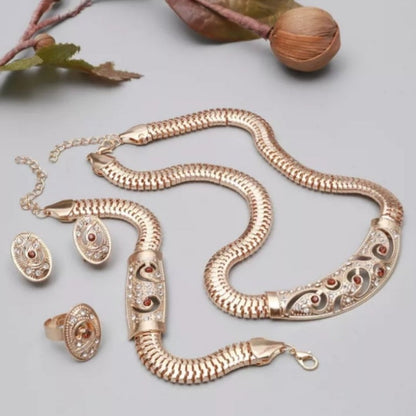 Vintage Crystal African Bridal Set