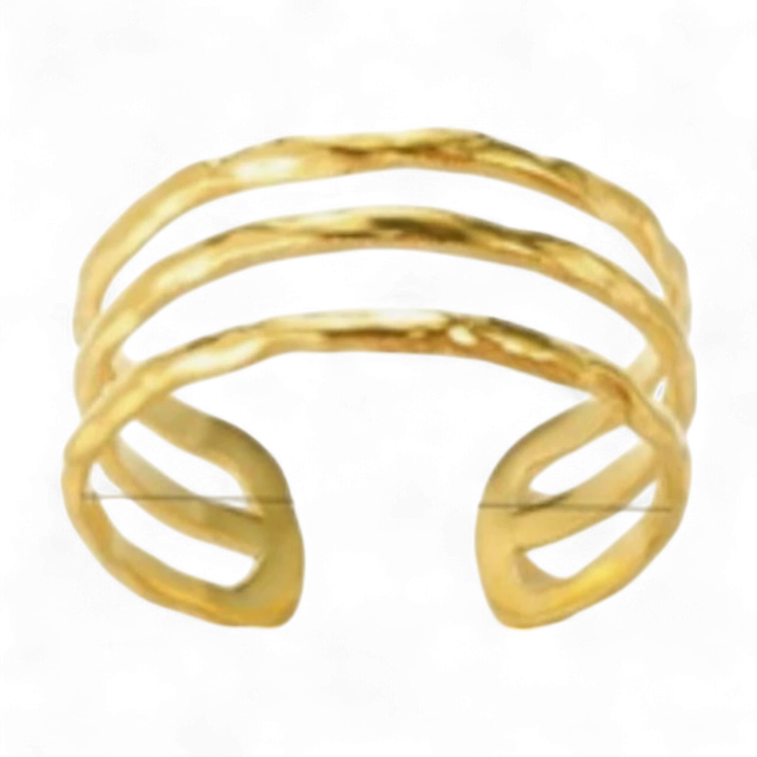 Fashionable Three-Layer Ring