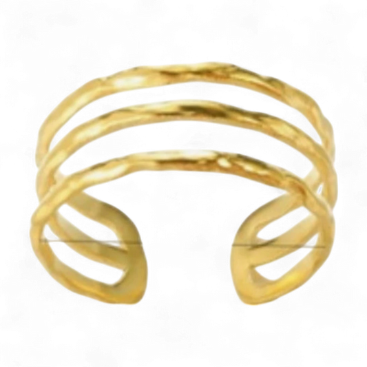 Fashionable Three-Layer Ring