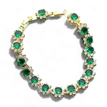 Gold-Plated CZ Wedding Jewelry Set