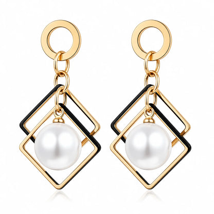 Gothic Cherry Pearl Beads Earrings