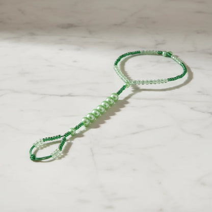 Green Charm Beads Anklet