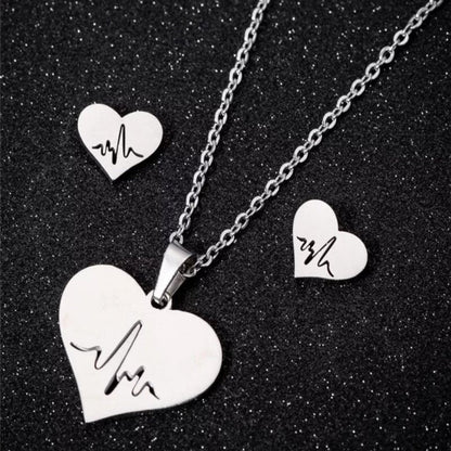 Heartbeat Love Stainless Steel Set