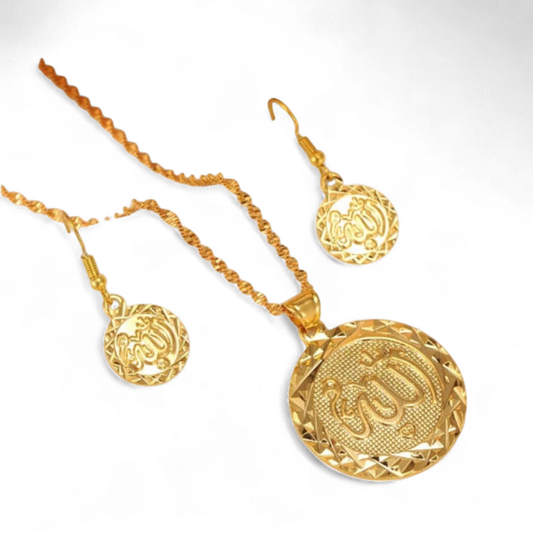 High Quality Allah Set - Gold Plated