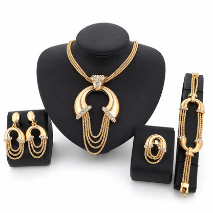 Hot Pearl Vintage Crystal Jewelry Set