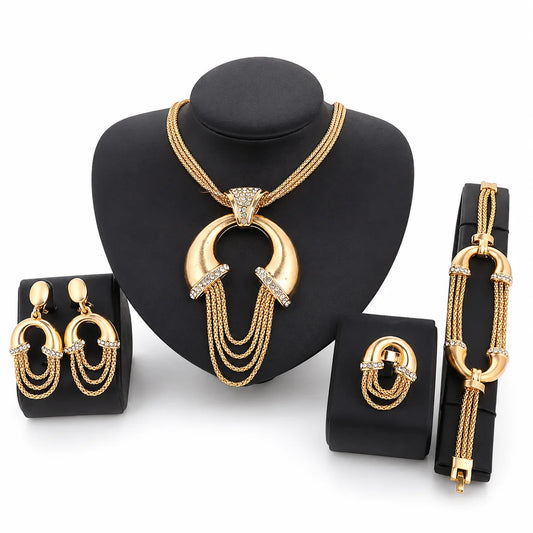 Hot Pearl Vintage Crystal Jewelry Set