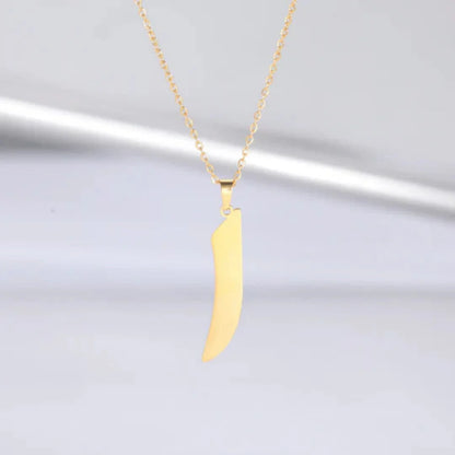 Arabic Letter Stainless Steel Necklace